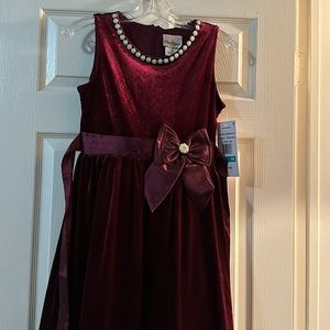 Girls velvet dress by Rare Editions